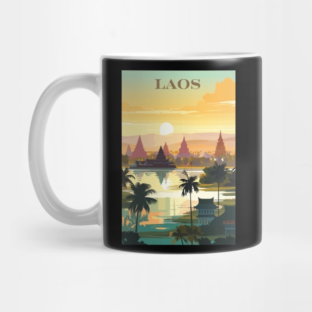 Laos, Travel Print, Travel Wall Art, Home Décor, Gift Art by TripleTravelArt